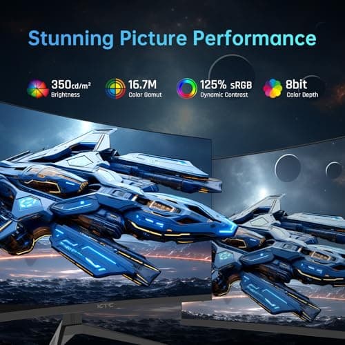 KTC 32 inch 240Hz Curved Gaming Monitor 1500R 1080P 125% sRGB 1ms, Freesync/G-sync HDR10,HDMI/DP/USB Ports VESA,Tilt Adjustable,Xbox PS5 Switch,Black