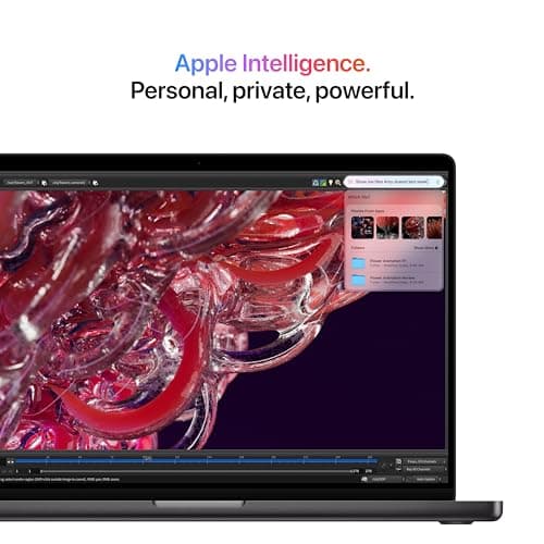 Apple 2024 MacBook Pro Laptop with M4 Pro, 14‑core CPU, 20‑core GPU: Built for Apple Intelligence, 16.2-inch Liquid Retina XDR Display, 24GB Unified Memory, 512GB SSD Storage; Space Black