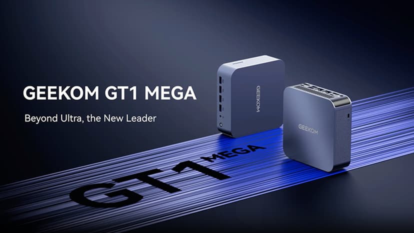 GEEKOM GT1 Mega AI Mini PC, with Intel 14th Gen Ultra 9 185H (Up to 5.1 GHz), 32GB DDR5 2TB M.2 NVMe SSD, Mini Desktop Computers Windows 11 Pro, 2.5G Dual LAN/WiFi 7/BT 5.4/USB4.0/8K/3 Years Warranty
