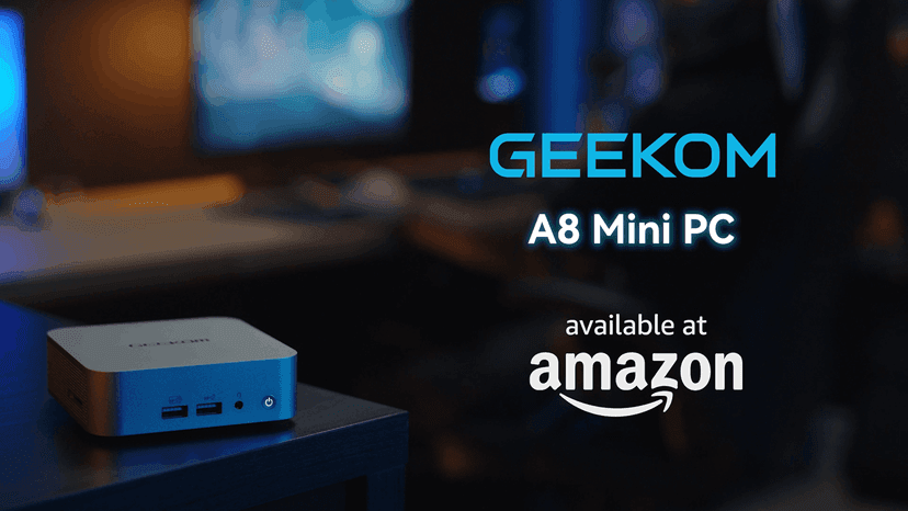 GEEKOM A8 AI Mini PC, AMD Ryzen 9 8945HS (up to 5.2GHz) Mini Computers, 32GB DDR5 5600MHz RAM&2TB PCIe 4.0 SSD, Windows 11 Pro Mini Desktop, AMD Ryzen AI/Radeon 780M/WiFi 6E/BT5.2/USB4/8K/Quad Display
