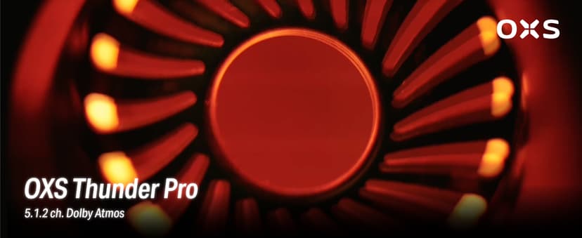OXS Thunder Pro Gaming Soundbar with 5.1.2 Dolby Atmos Surround Sound System, Built-in Woofer, Bluetooth Multi-Connection, 3 Pro Gamer Modes, Sleek Toggle Design, for Pcs and Gaming Consoles