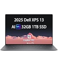 2025 Dell XPS 13 9345 Laptop, Copilot+ AI PC (13.4" FHD+ 120Hz, Snapdragon X Plus (> Intel i7-1355U), 16GB 8448MT/s RAM, 512GB SSD), Thin & Light, 27 Hours Battery Life, IR Webcam, Wi-Fi 7, Win 11 Pro