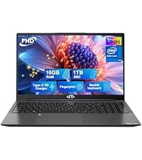 NIMO 15.6 IPS FHD-Laptop, 16GB RAM 1TB SSD Intel Pentium Quad Core N100, Computer with Backlit Keyboard Fingerprint (Beat to i3-1115G4 Up to 3.4GHz) Laptops for Student, Win 11 Rose Gold