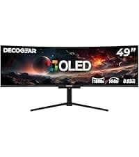 Deco Gear 40 Curved Ultrawide Nano IPS Monitor, 5120x2160 5K2K, 21:9, HDR10, AdaptiveSync, 100% sRGB, HDMI 2.0, DP, USB-C