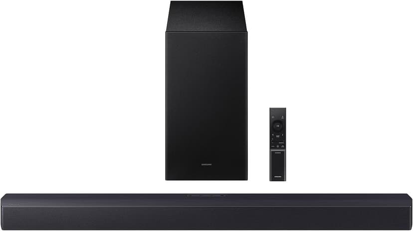 SAMSUNG B-Series Soundbar HW-B550F 2.1 ch DTS Virtual:X Soundbar with Subwoofer (2025 Model) Voice Enhance Mode, Bass Boost, Adaptive Sound