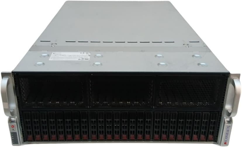 Supermicro Deep Machine Learning 4U 2X EPYC 32-Core, 512GB DDR4 RAM, 4X 15.36TB SSD, NVMe 2X 10GbE BYO 8X GPU (Renewed)