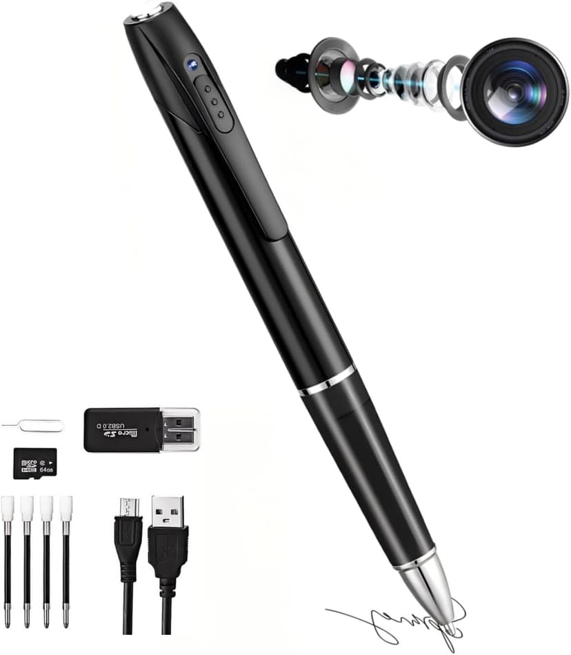 1080P Hidden Camera,Digital Recorder,Mini Camera Pen, Suitable for Recording Important Moments,Such as Meetings, Work, Business. Small Security Camera[Upgraded 2025]