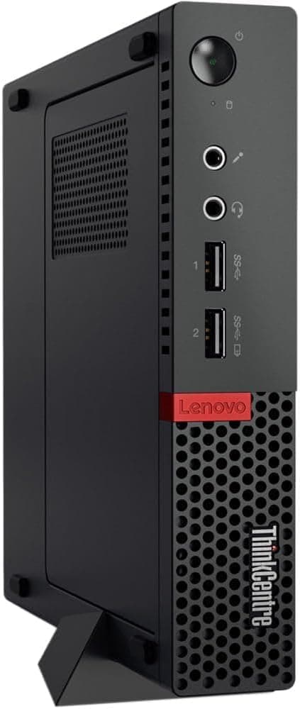 Lenovo ThinkCentre Mini Desktop Computer| AMD Dual-Core Processor| Dual-Display Support| Wi-Fi, Bluetooth, USB, RJ-45| Windows 11 Pro| for All-Around Use (Dpi Only, 16GB RAM | 256GB SSD)