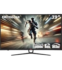 Deco Gear 40 Curved Ultrawide Nano IPS Monitor, 5120x2160 5K2K, 21:9, HDR10, AdaptiveSync, 100% sRGB, HDMI 2.0, DP, USB-C