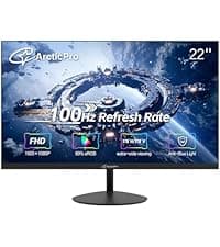 24inch Computer Monitor, FHD 1080p, 144Hz Office and Gaming Monitor, IPS, Adaptive Sync, 110% sRGB, 1ms, 3-Sided Frameless, Ultra Slim, VESA Mountable, Anti-Blue Light Design, HDMI, DP