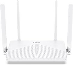 DBIT AC1200 Dual Band WiFi Router 1200Mbps Wireless Internet Router, 4 x 10/100/1000 Mbps Gigabit Ethernet Ports, Supports EasyMesh, Guest WiFi, Access Point Mode, IPv6 and Parental Controls