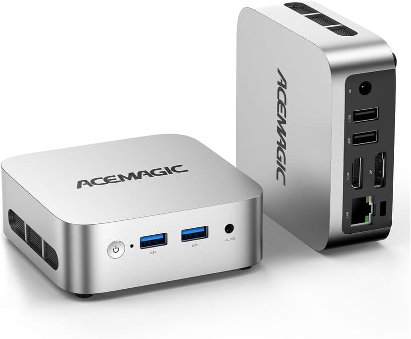 ACEMAGIC Vista Mini V1 Mini PC Computers, Intel Twin Lake N150(Turbo 3.6GHz), 16GB RAM 1TB M.2 SSD Mini Computer, 4K HDMI DP Dual WiFi/Bt, Gigabit Ethernet Vesa, Home/Office Micro Pc