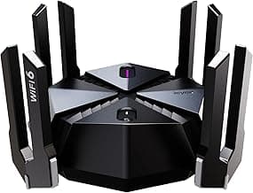 Reyee AX6000 WiFi 6 Router, Wireless 8-Stream Gaming Router, 8 FEMs, 2.5G WAN,2.0 GHz Quad-Core CPU, WPA3, Smart VPN for Large Home E6