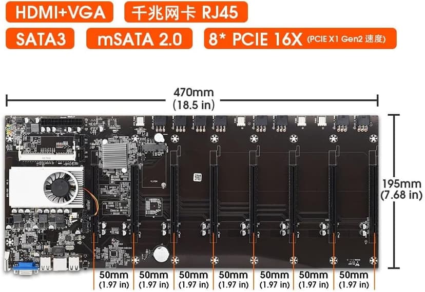 2000W 2400W 2600W 180V-260V ATX ETH Bitcoin Mining Motherboard Power Supply with BTC-S37 D37 T37 for BTC Mining Bitcoin Miner(BTC-S37)