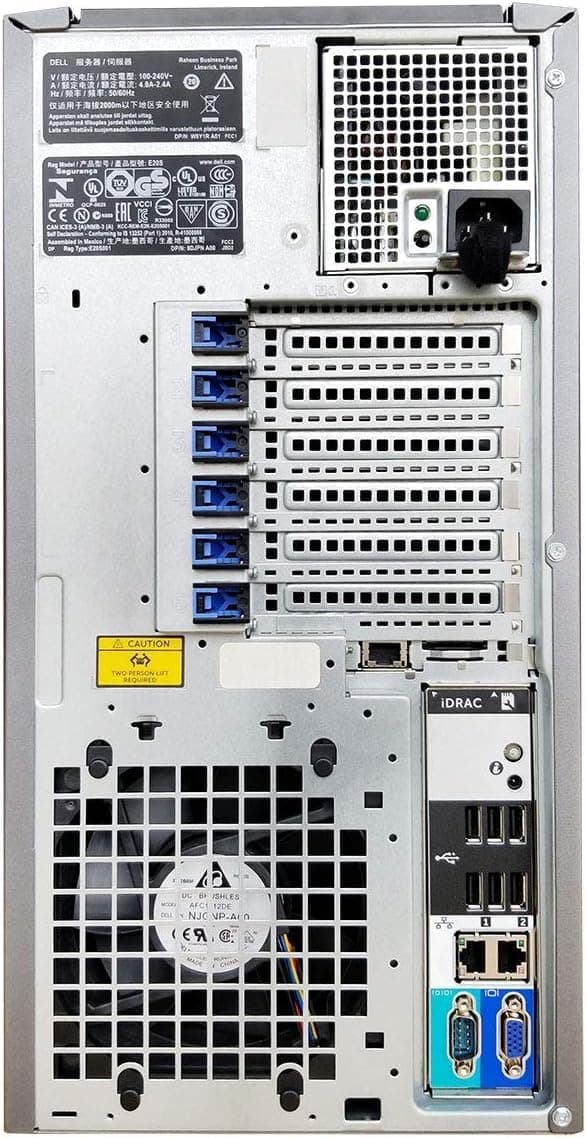 Dell PowerEdge T320 Tower Server with Intel Xeon E5-2470 v2 CPU, 32GB RAM, 4TB SSDs, 8TB HDDs, RAID, Windows Server 2019 (Renewed)