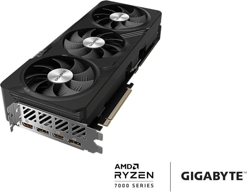 GIGABYTE Radeon RX 7700 XT Gaming OC 12G Graphics Card, 3X WINDFORCE Fans 12GB 192-bit GDDR6, GV-R77XTGAMING OC-12GD Video Card