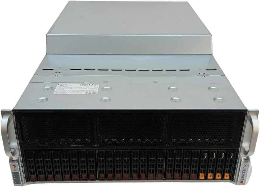 Supermicro Deep Machine Learning 5U 2X EPYC 64-Core, 128GB DDR4 RAM, 4X 15.36TB SSD, NVMe 2X 10GbE BYO 8X GPU (Renewed)
