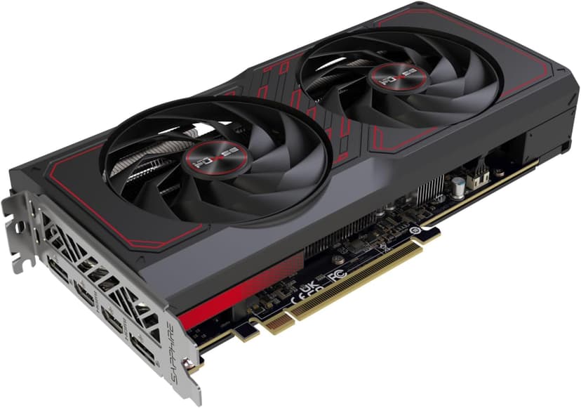 Sapphire 11339-04-20G Pulse AMD Radeon RX 7600 XT Gaming Graphics Card with 16GB GDDR6, AMD RDNA 3
