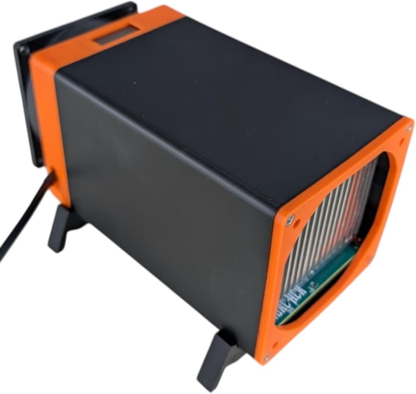 D-Central.TECH - Bitaxe Hex 1366 | Solo Mining Bitcoin ASIC Miner | 3TH/s Hashrate | 22W/T Efficiency | Low Noise Fan | Open-Source | Easy Setup | Global Voltage Compatibility