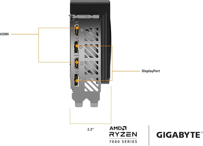 GIGABYTE Radeon RX 7700 XT Gaming OC 12G Graphics Card, 3X WINDFORCE Fans 12GB 192-bit GDDR6, GV-R77XTGAMING OC-12GD Video Card