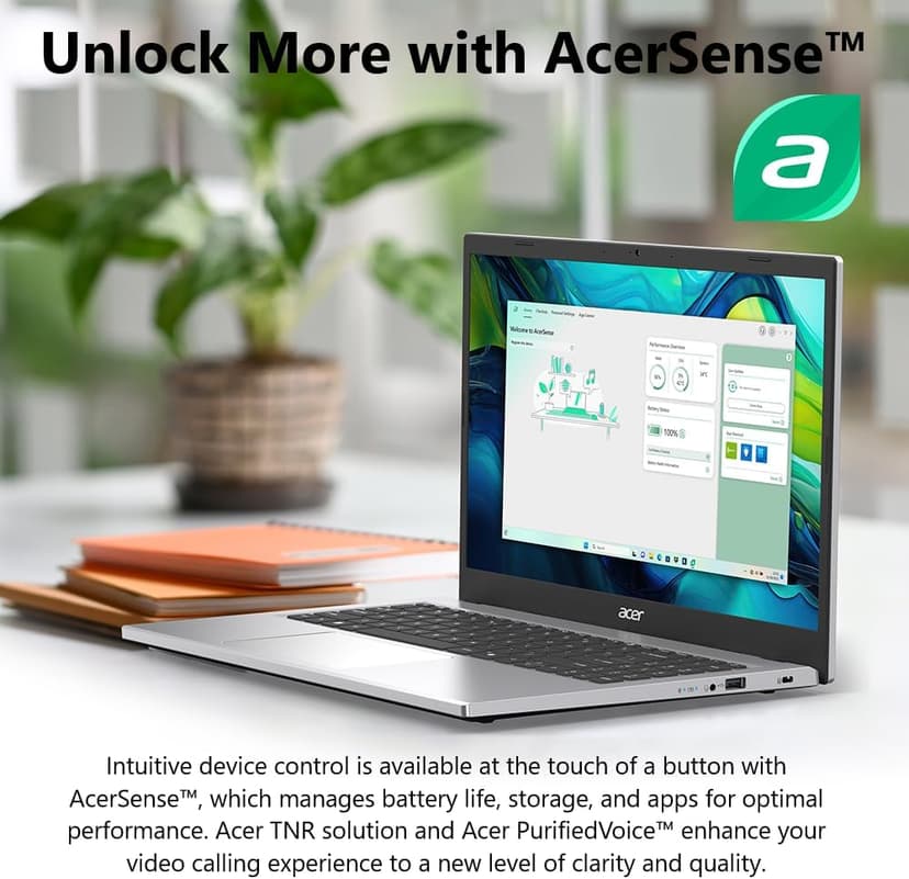 acer Aspire Go 15 AI Ready Laptop, 15.6" FHD (1920 x 1080) IPS Display, AMD Ryzen 7 5825U, AMD Radeon Graphics, 16GB DDR4, 512GB PCIe Gen4 SSD, Wi-Fi 6, Windows 11 Home, AG15-42P-R3NB