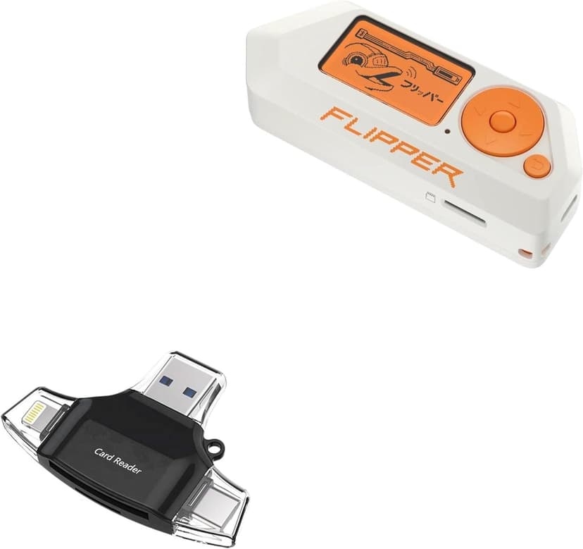 BoxWave Smart Gadget Compatible with Flipper Zero - AllReader SD Card Reader, microSD Card Reader SD Compact USB - Jet Black