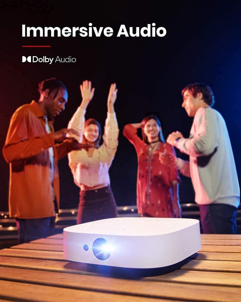 NEBULA by Anker Solar Portable 1080p Projector, Full HD with WIFI, Bluetooth, 400 ANSI Lumen, 4K Supported, Autofocus, Keystone Correction, 3Hr Playtime, Outdoor for Group Viewing