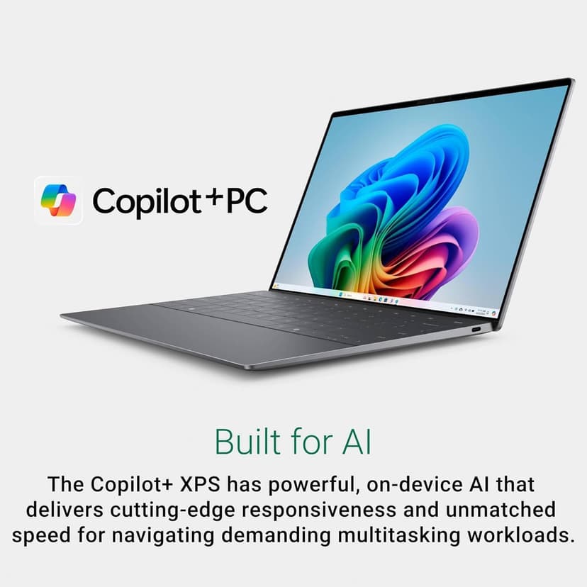 2025 Dell XPS 13 9345 Laptop, Copilot+ AI PC (13.4" FHD+ 120Hz, Snapdragon X Plus (> Intel i7-1355U), 16GB 8448MT/s RAM, 512GB SSD), Thin & Light, 27 Hours Battery Life, IR Webcam, Wi-Fi 7, Win 11 Pro