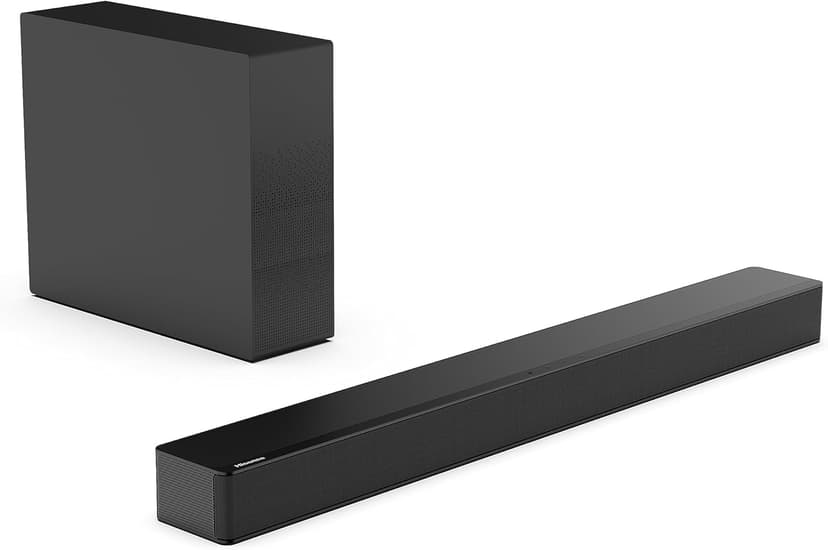Hisense HS2100 2.1 Ch 240W Sound Bar with Wireless Subwoofer - DTS Virtual X, Dolby Audio, Ezplay, 6 EQ Modes, HDMI ARC, Bluetooth 5.3