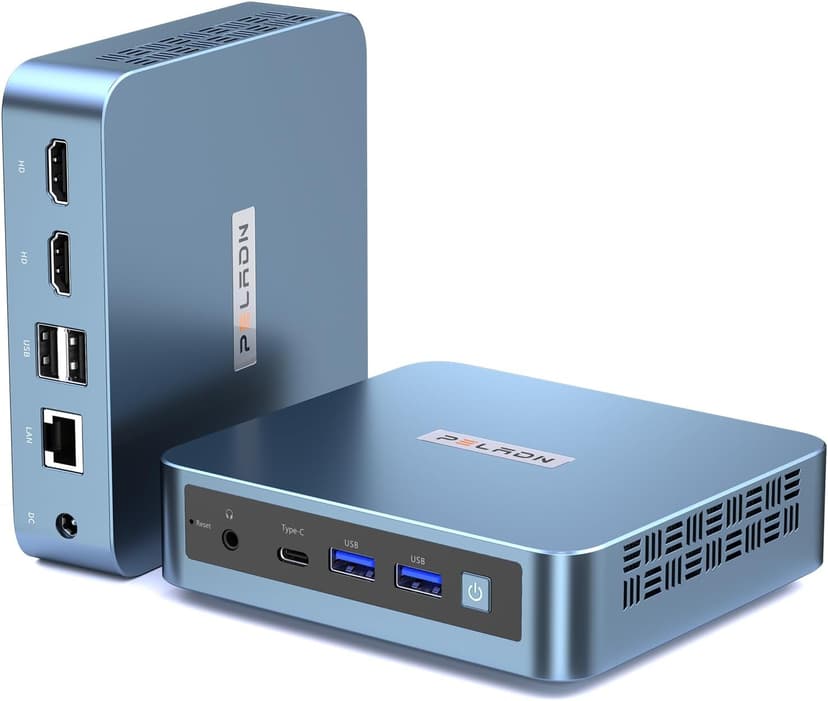 PELADN Mini PC, N95(up to 3.4GHz),16GB DDR4/512GB SSD,Type-C/Dual HD,Mini Desktop Computer,4K/60Hz Triple-Display USB3.0/WiFi 5/BT4.2 Mini Computers for Home Business