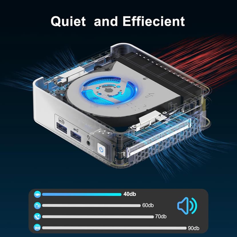 GEEKOM Mini PC XT12 Pro, with 12th Gen Intel i9-12900HK NUC12 Mini Computers(14C/20T,Up to 5GHz), 32GB RAM & 1TB PCIe Gen 4 SSD Mini PC Windows 11 Pro, 8K/Quad Display/USB4.0/WiFi 6E/BT5.2/2.5G LAN
