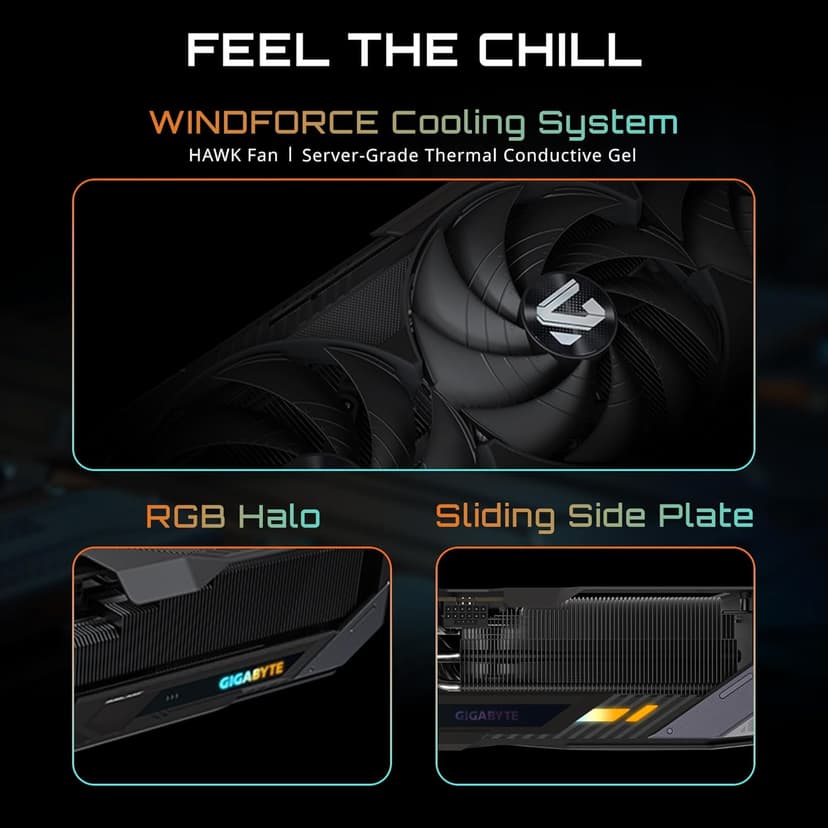 GIGABYTE GeForce RTX 5080 Gaming OC 16G Graphics Card, WINDFORCE Cooling System, 16GB 256-bit GDDR7, GV-N5080GAMING OC-16GD Video Card