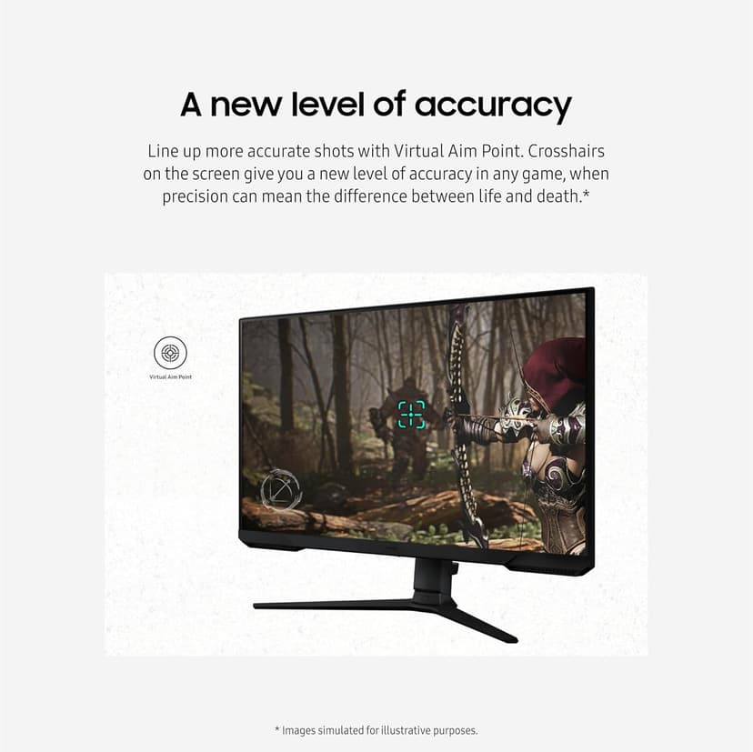 Samsung 32-Inch Odyssey G3 (G30D) Series FHD Gaming Monitor, 1ms, 180Hz, AMD FreeSync, Adjustable Stand, Black Equalizer, Virtual Aim Point, Eye Saver Mode, Flicker-Free, LS32DG302ENXZA