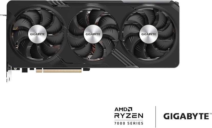 GIGABYTE Radeon RX 7700 XT Gaming OC 12G Graphics Card, 3X WINDFORCE Fans 12GB 192-bit GDDR6, GV-R77XTGAMING OC-12GD Video Card