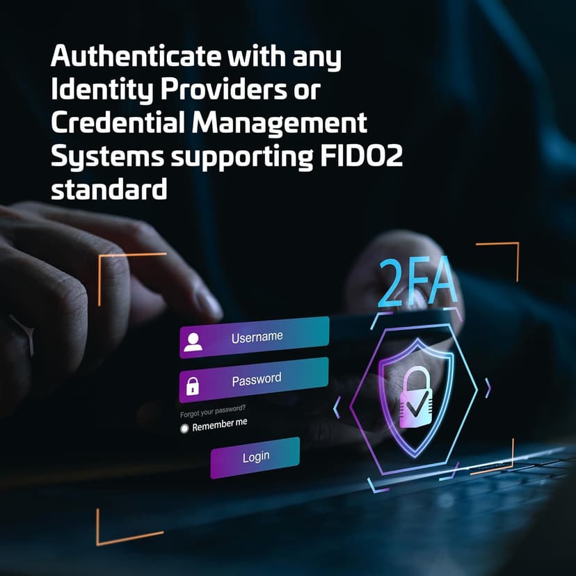 Thales - SafeNet eToken FIDO - FIDO2 Certified Security Key - Passwordless Phishing-Resistant Authentication for Web Apps, Devices & Desktops - USB-C