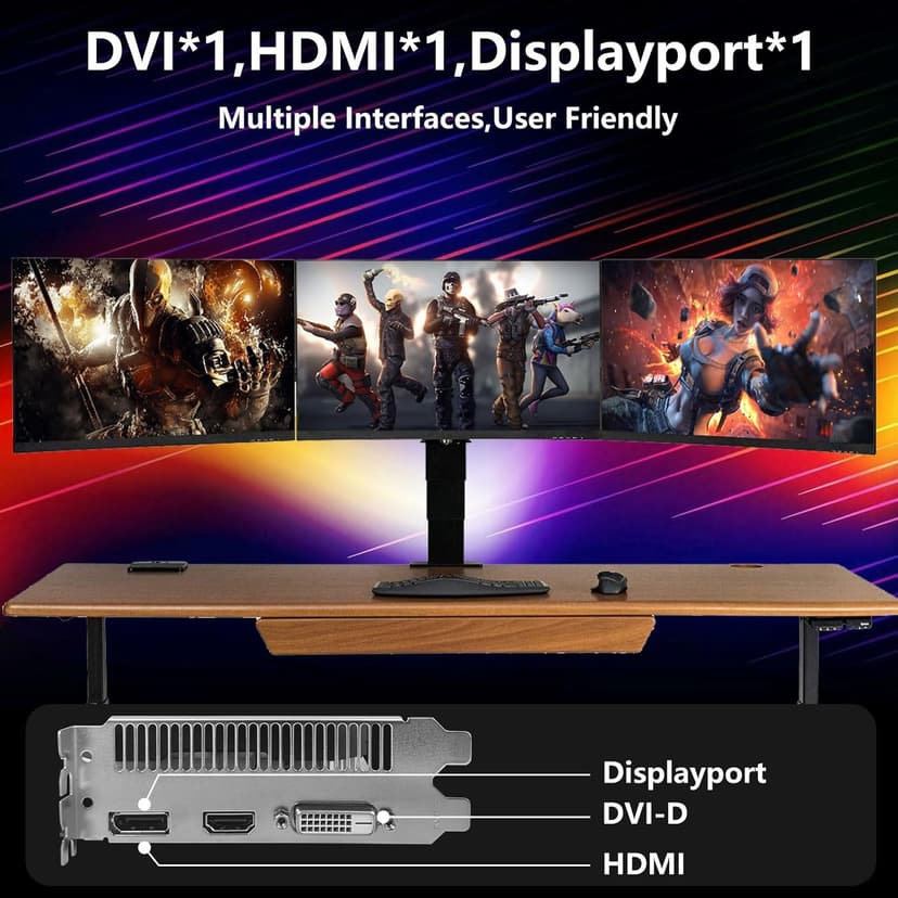 RX 590 Graphics Card 8GB GDDR5 Video Card 256bit PCI Express16X3.0 with Dual Cooling Fans,2304SP GPU DP/HDMI/DVI DirectX 12 Gaming Dual Freeze Fans for Desktop PC