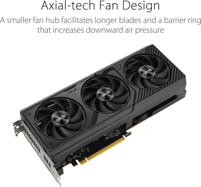 ASUS The SFF-Ready Prime GeForce RTX 4070 Super OC Edition 12GB GDDR6X Graphics Card (PCIe® 4.0, 12GB GDDR6X, DLSS 3, HDMI 2.1a, DisplayPort™ 1.4a)