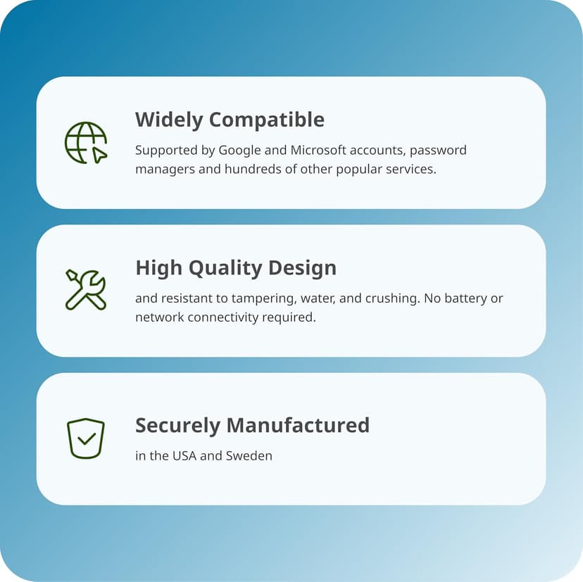 Yubico - Security Key NFC - Basic Compatibility - Multi-factor authentication (MFA) Security Key, Connect via USB-A or NFC, FIDO Certified