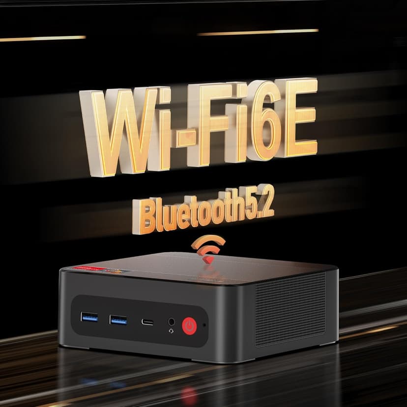 P4 Light Gaming Mini PC Ryzen 7 5700U 32GB RAM 1TB SSD 11 Pro Triple 4K 60HZ Displays Desktop Computers, Support PS3 Emulator Micro PC, HDMI+DP+Type-C, WiFi 6E, BT5.2, Dual 2.5GbE LAN