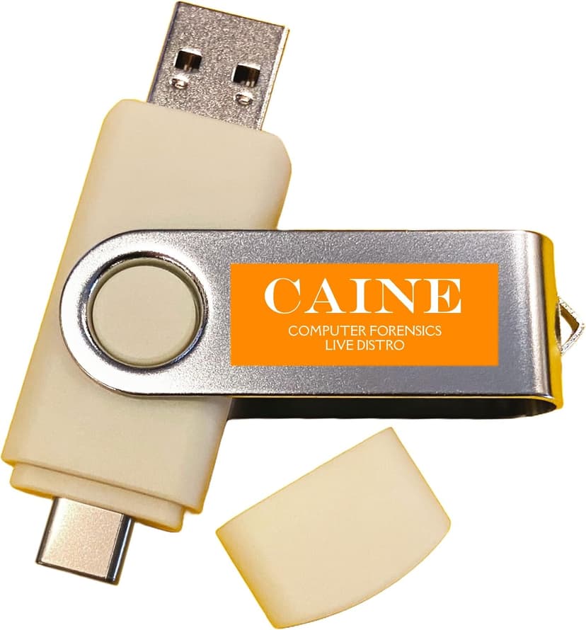 Computer IT Digital Forensics Investigative Environment Linux Live Bootable Utility for PCs - Professional Law Enforcement Hacking Toolkit Caine USB