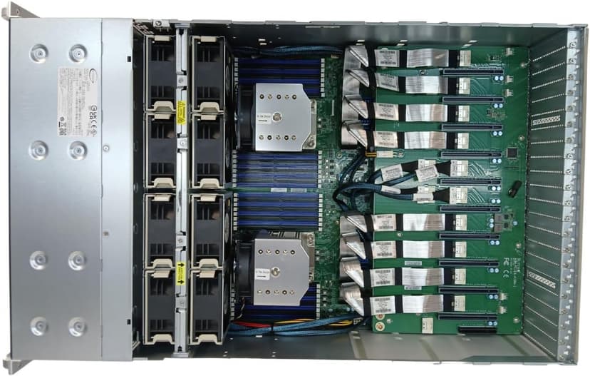 Supermicro Deep Machine Learning 4U 2X EPYC 32-Core, 512GB DDR4 RAM, 4X 15.36TB SSD, NVMe 2X 10GbE BYO 8X GPU (Renewed)