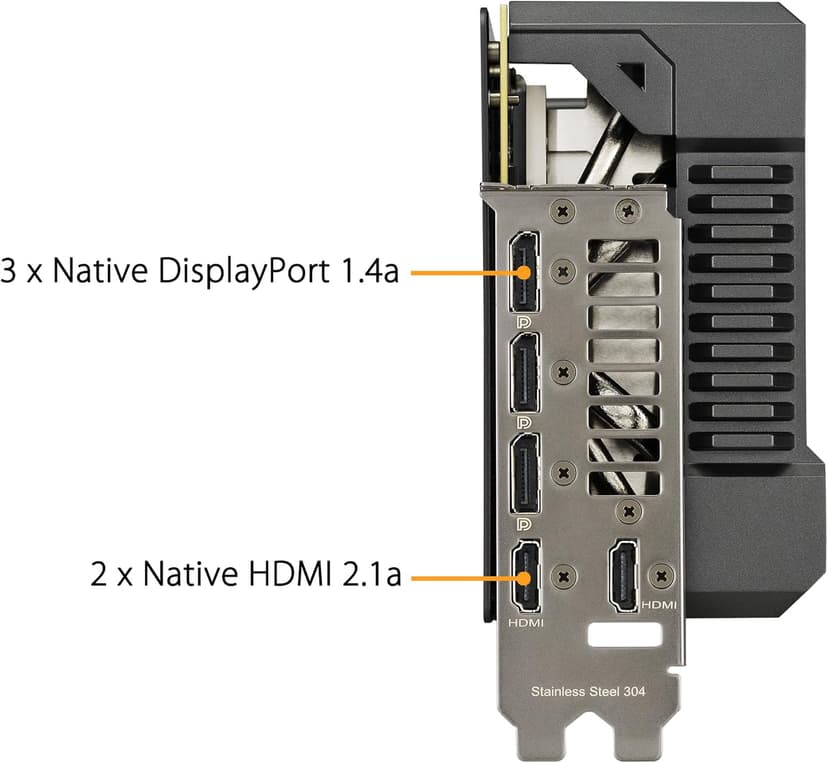 ASUS TUF Gaming NVIDIA GeForce RTX™ 4080 Super OC Edition Gaming Graphics Card (PCIe 4.0, 16GB GDDR6X, HDMI 2.1a, DisplayPort 1.4a)