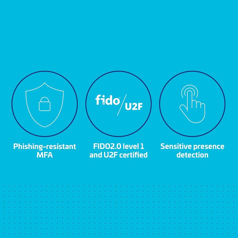 Thales - SafeNet eToken FIDO - FIDO2 Certified Security Key - Passwordless Phishing-Resistant Authentication for Web Apps, Devices & Desktops - USB-C