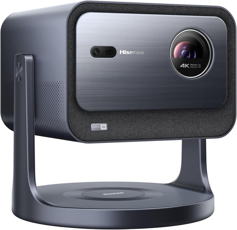 Hisense C2 4K UHD Triple Color RGB Laser Portable Mini Projector, 65”~300", 2000 ANSI Lumens, 110% BT.2020 Wide Color Gamut, Dolby Vision, Sound by JBL, Netflix, WIFI 6E