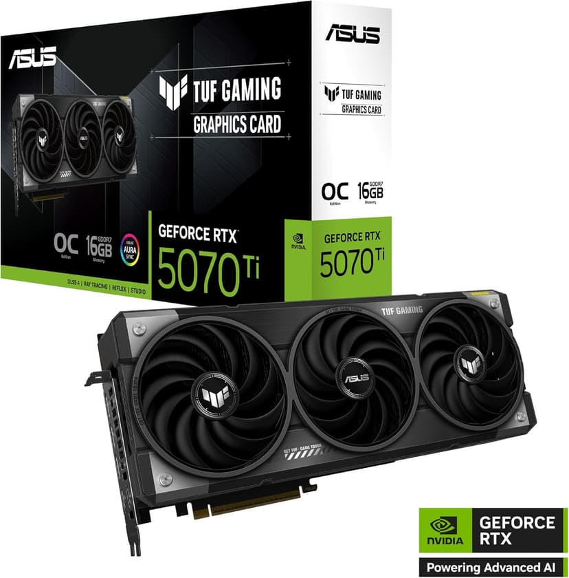 Asus GeForce RTX 5070 Ti TUF Gaming OC (16GB GDDR7/PCI Express 5.0/ MHz/28000MHz)