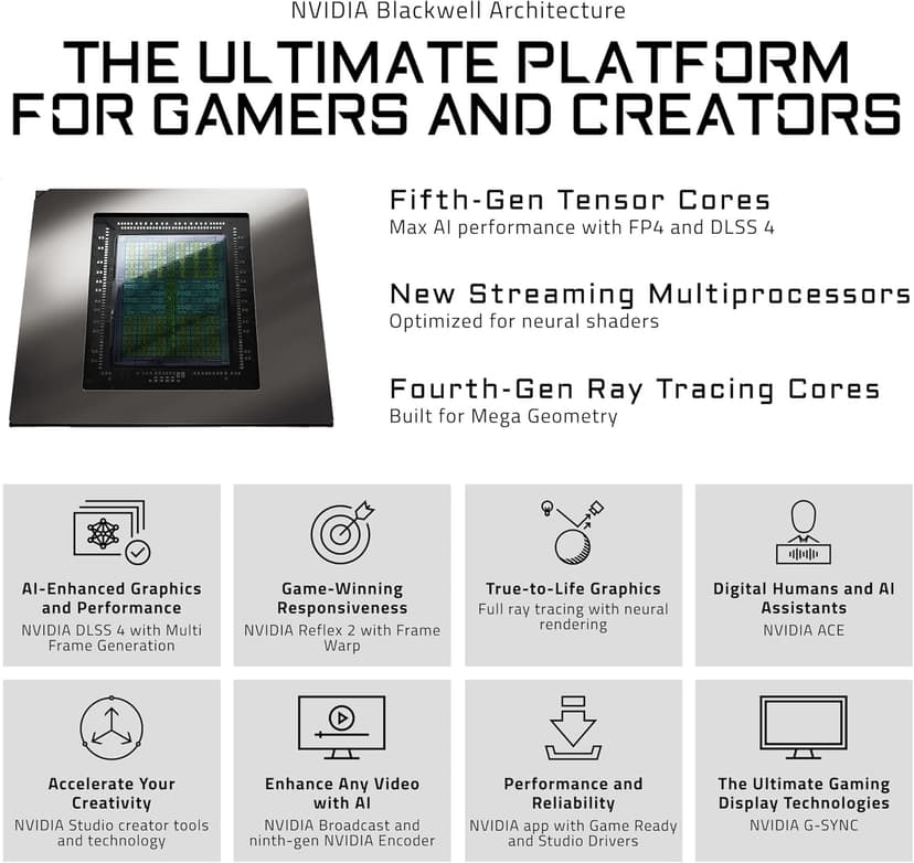 GIGABYTE GeForce RTX 5080 Gaming OC 16G Graphics Card, WINDFORCE Cooling System, 16GB 256-bit GDDR7, GV-N5080GAMING OC-16GD Video Card