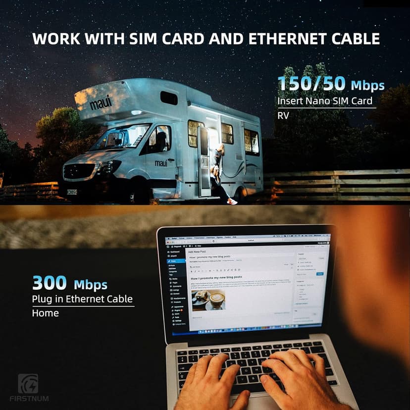 CPE C1 WiFi Router with SIM Card Slot, 4G LTE CAT4 WiFi Router 150 Mbps, Portable Travel Router, Long Range Wireless Router Outdoor/Indoor 802.11b/n/g 2.4GHz 300Mbps for Home/Truck/RV