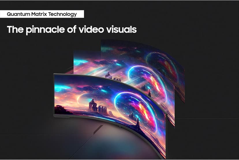 Samsung 57" Odyssey Neo G9 (G95NC) Series Dual 4K UHD 1000R Curved Gaming Monitor, 240Hz, 1ms with DisplayPort 2.1, Quantum Mini-LED, DisplayHDR 1000, AMD FreeSync Premium Pro, LS57CG952NNXZA