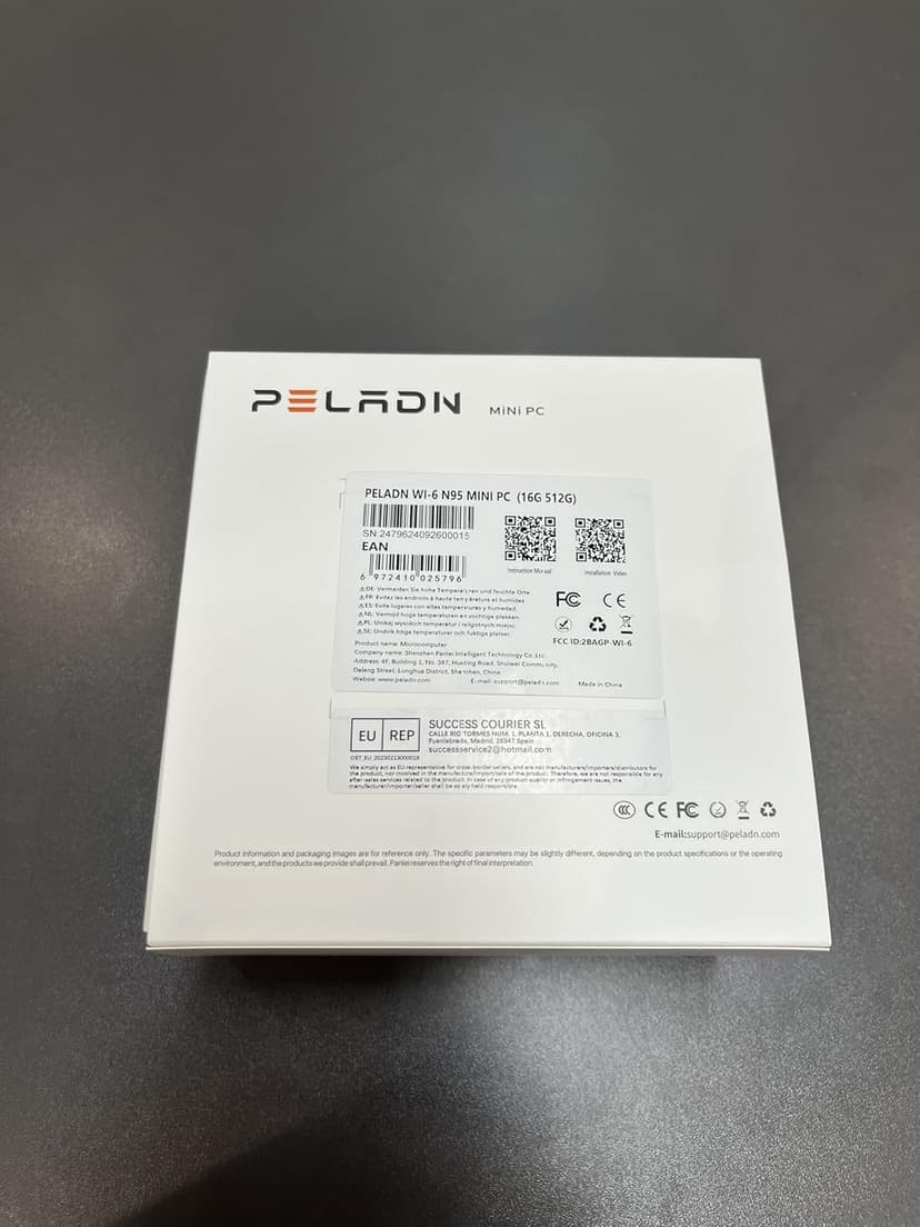 PELADN Mini PC, N95(up to 3.4GHz),16GB DDR4/512GB SSD,Type-C/Dual HD,Mini Desktop Computer,4K/60Hz Triple-Display USB3.0/WiFi 5/BT4.2 Mini Computers for Home Business