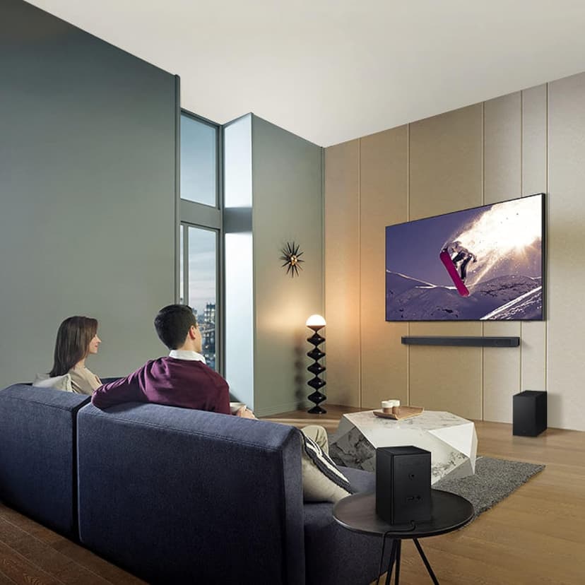 SAMSUNG HW-Q700C 3.1.2ch Soundbar w/Wireless Dolby Audio, Q-Symphony, SpaceFit Sound Pro, Adaptive Sound, Game Mode Pro, Airplay 2, Tap Sound, Chromecast and Alexa Built-in